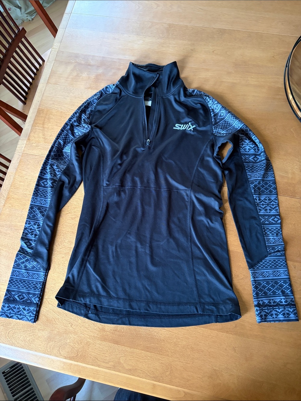 Swix Women's Black 1/4 Zip Jacket Small